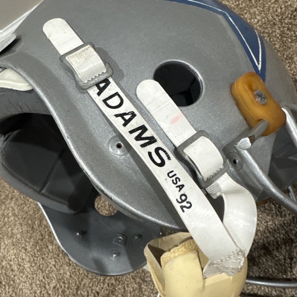 Vintage Dallas Cowboys Professional Game Helmet MAXPRO 2001 NFL Silver Blue Mask - Picture 11 of 14